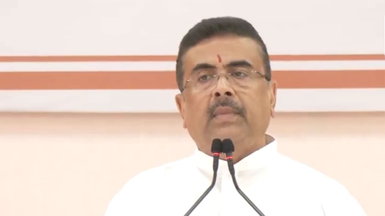 Suvendu Adhikari Suspects TMC Intimidation in Former MLA Asish Banerjees Death Suvendu Adhikari Suspects TMC Intimidation in Former MLA Asish Banerjees Death