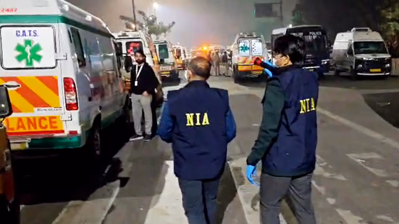 NIA team at Red Fort blast site in Delhi