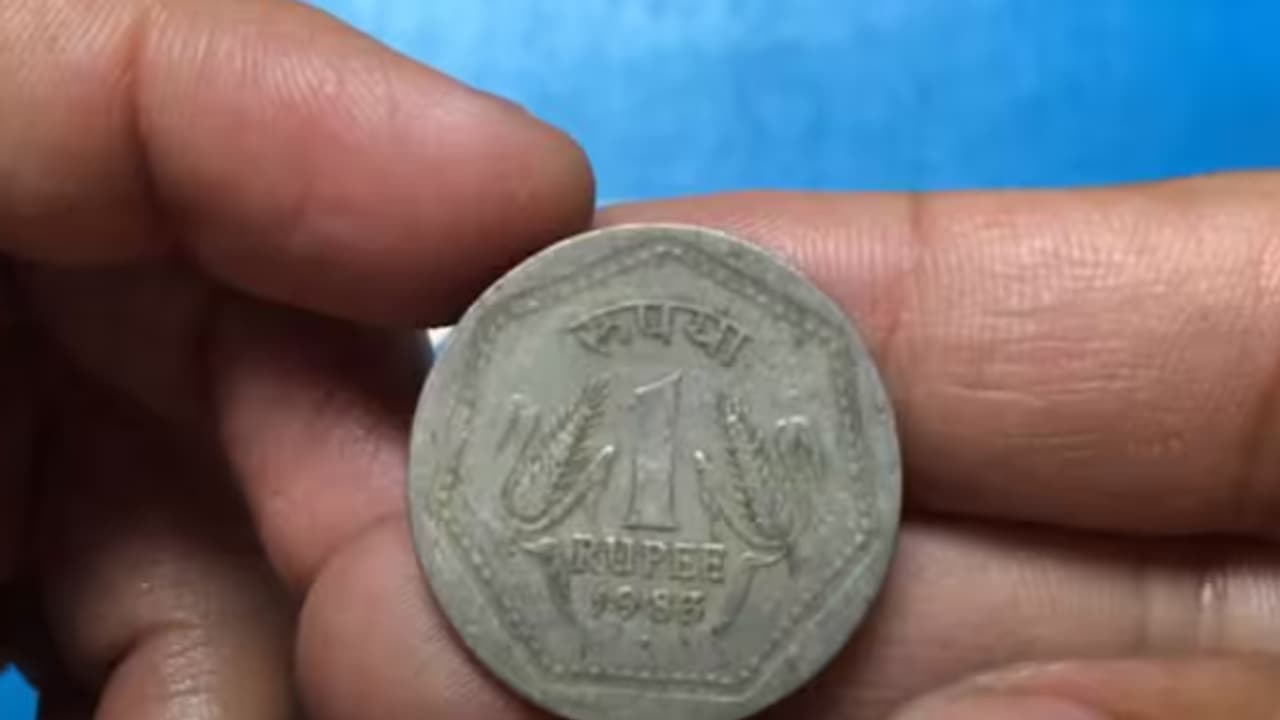 One rupee coin One rupee coin