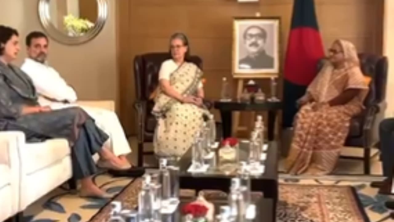 Sheikh Hasina met Gandhi Family
