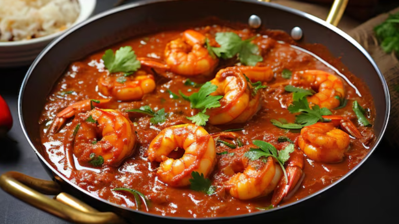 Prawn coconut milk gravy kerala special