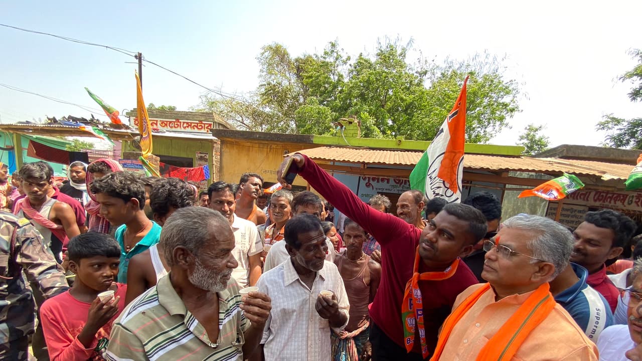 BJPs Dilip Ghosh once again created controversy by commenting on Jalpaiguri storm bsm BJPs Dilip Ghosh once again created controversy by commenting on Jalpaiguri storm bsm