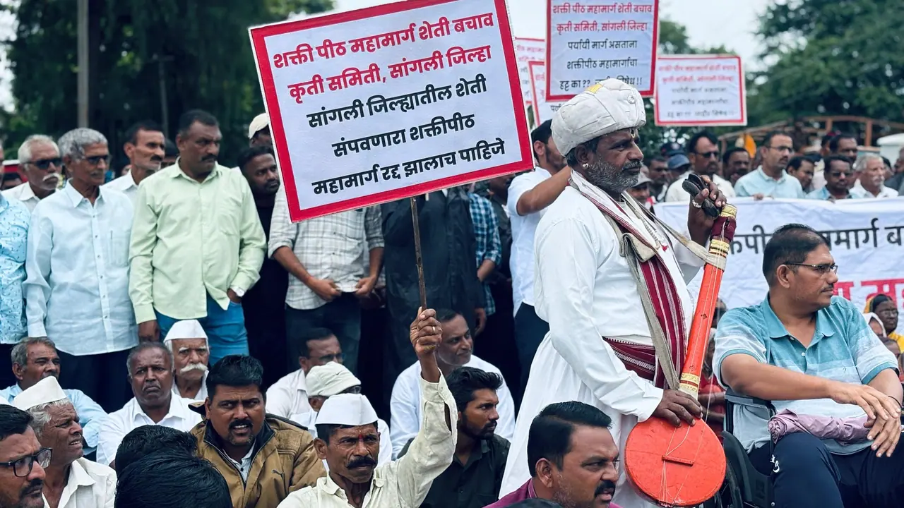 shaktipeeth highway farmers protest shaktipeeth highway farmers protest