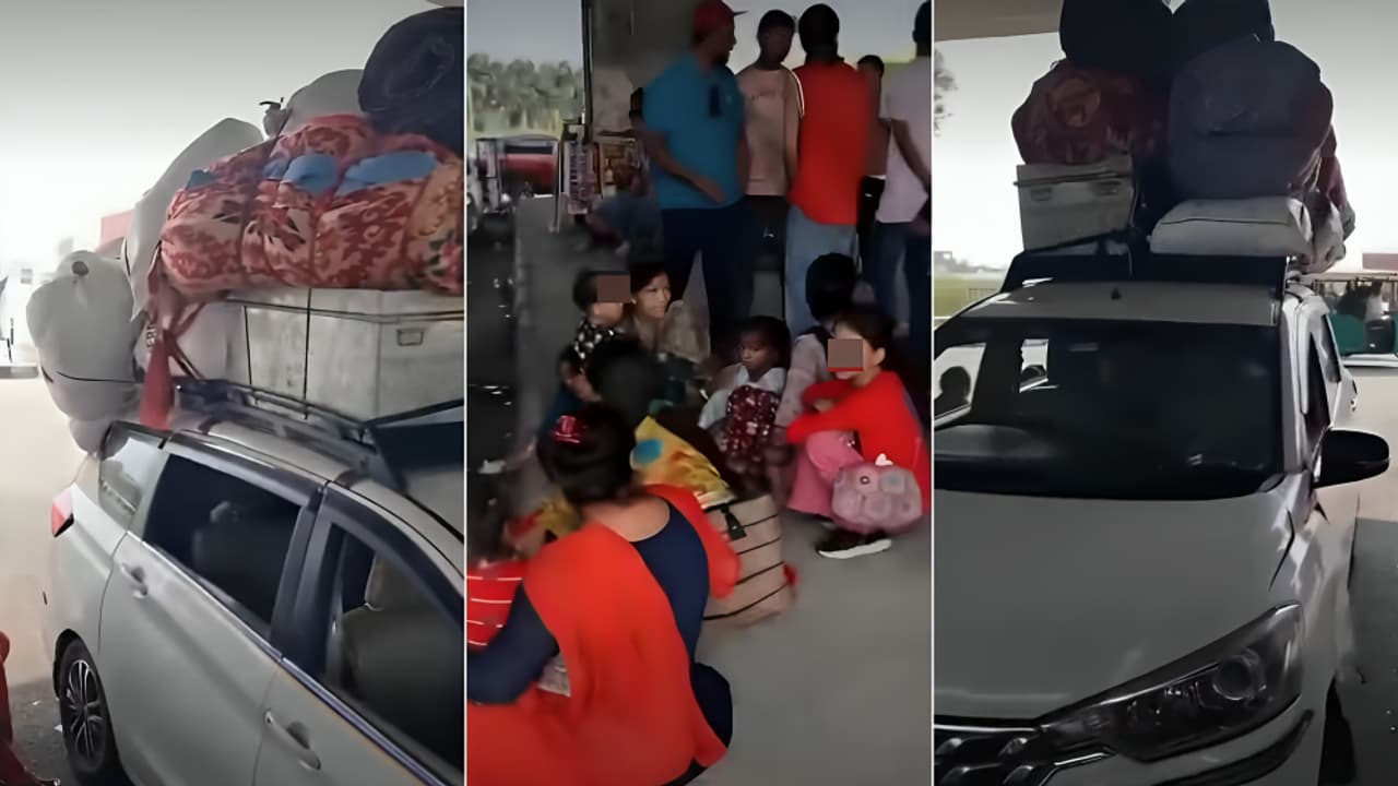 Uttarakhand Car Video 16 People in 7 Seater Ertiga Shocking Video Exposes Bribe Claim and Dangerous Overloading Uttarakhand Car Video 16 People in 7 Seater Ertiga Shocking Video Exposes Bribe Claim and Dangerous Overloading