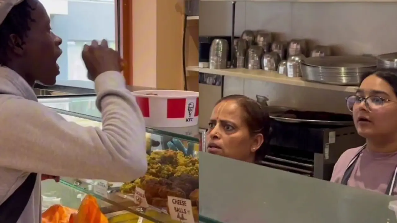 African British Man Eats 'KFC Food' Inside ISKCON's Vegetarian Restaurant, Sparks Outrage (WATCH)