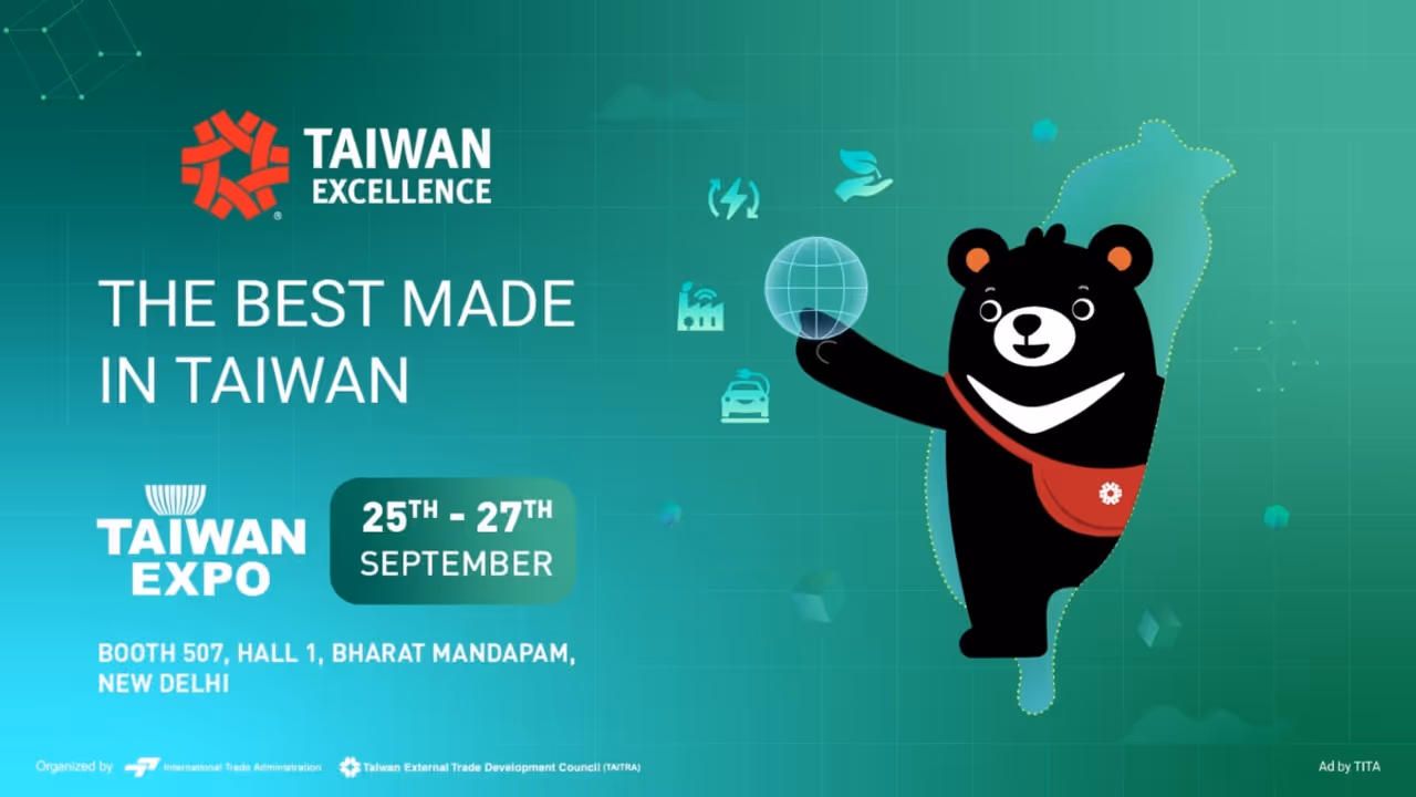  Taiwan Excellence to Drive India’s Tech Future at Taiwan Expo 2025