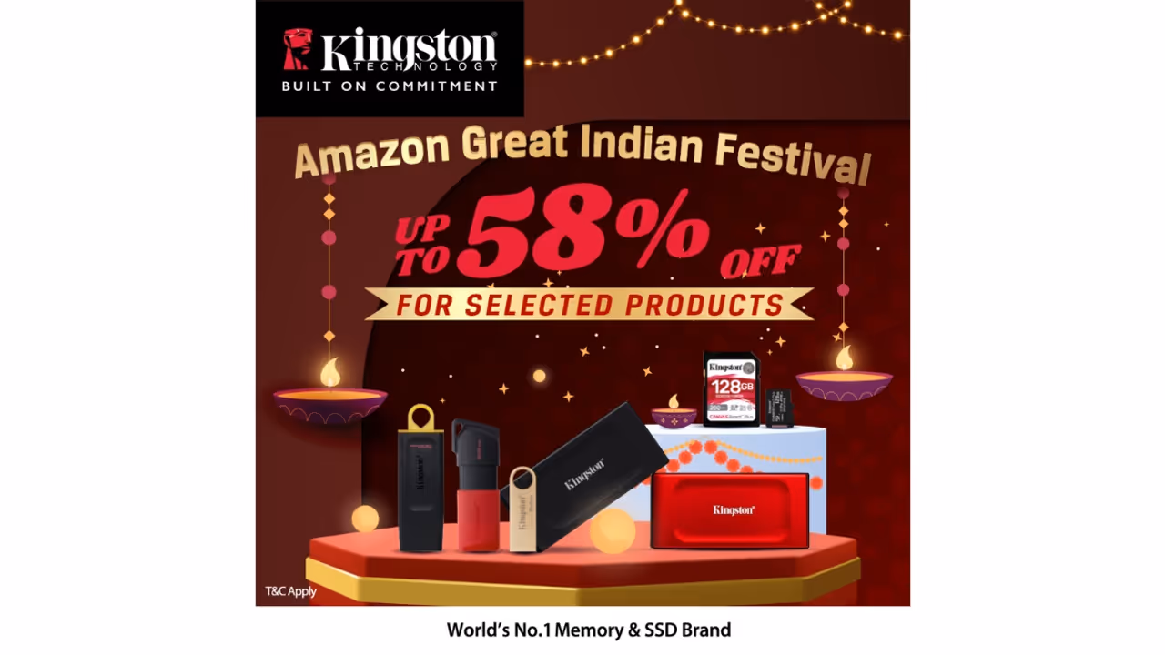 Upgrade your tech setup—Kingston’s Amazon Festival deals on SSDs, RAM, and more