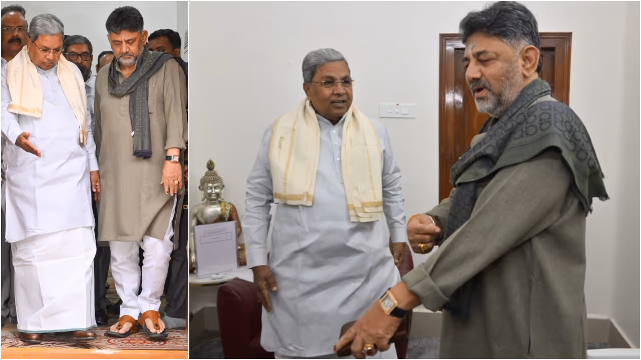 dk shivakumar siddaramaiah breakfast