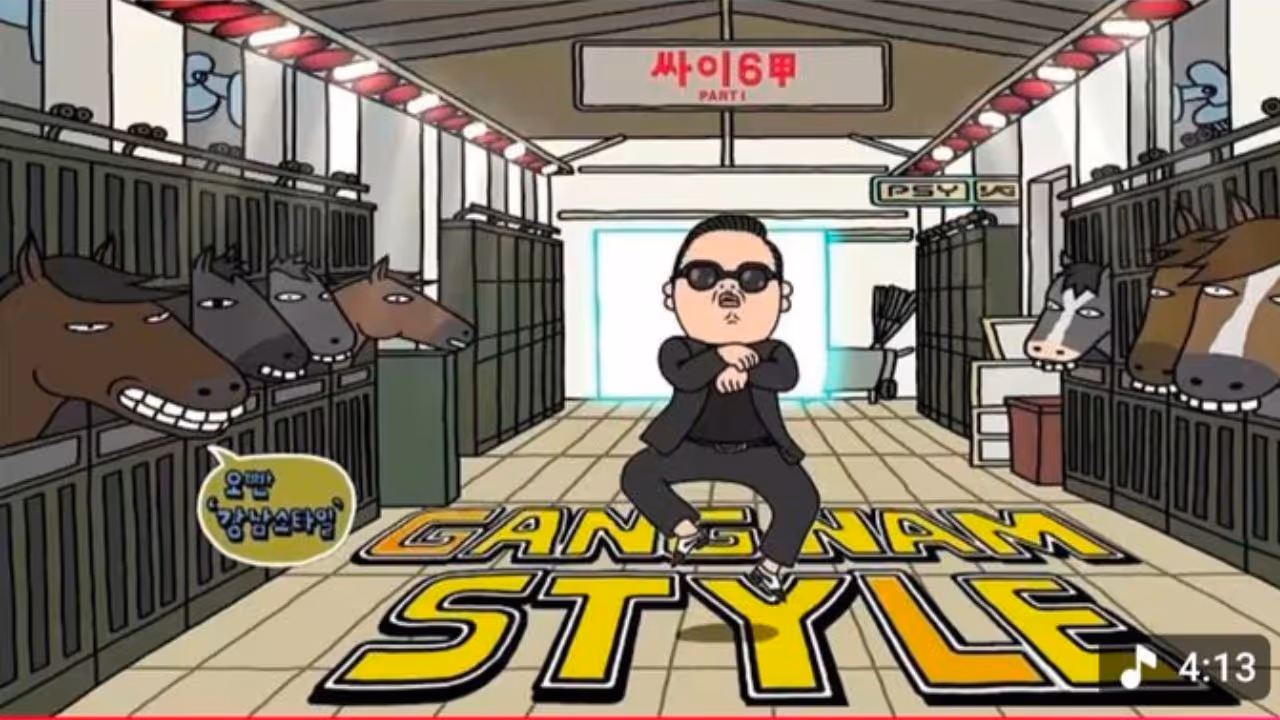 Gangnam Style YouTube views Gangnam Style YouTube views