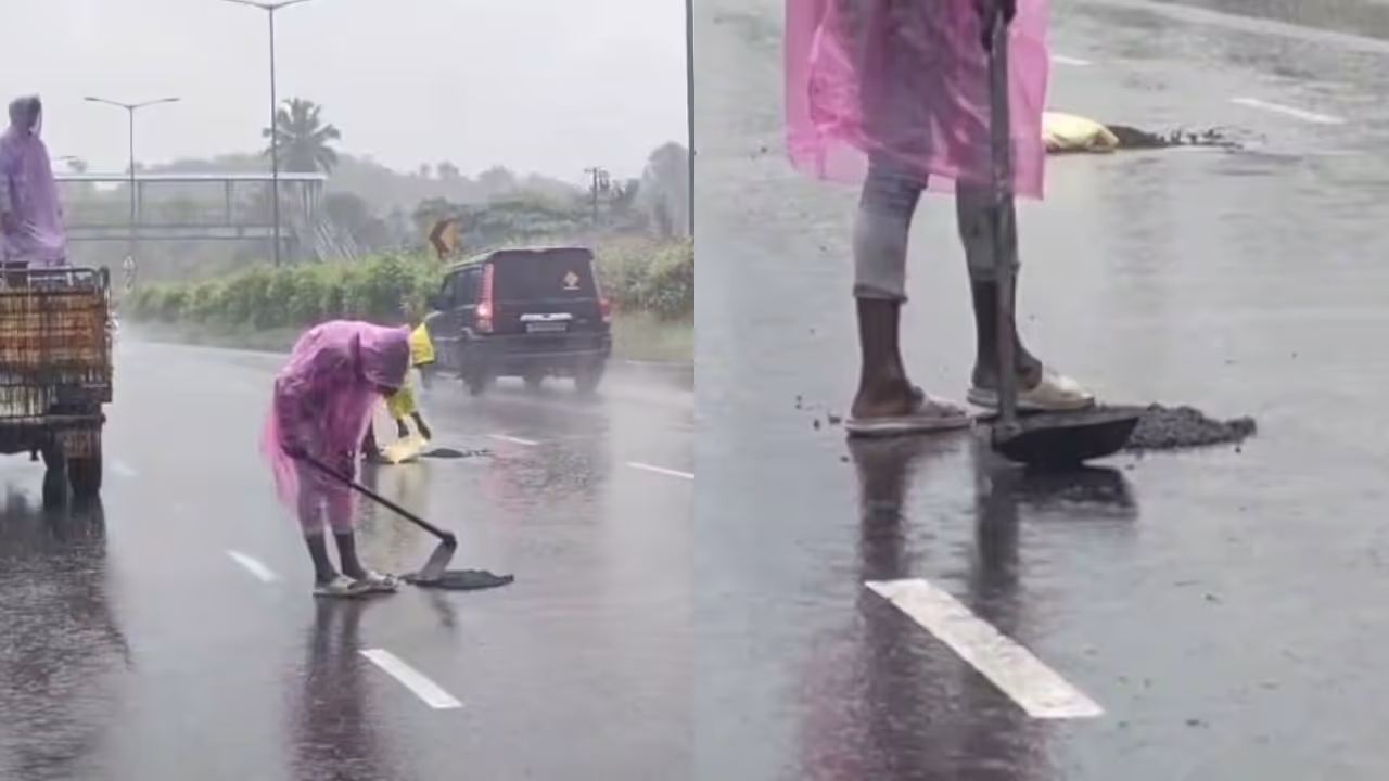 national highway pothole palakkad