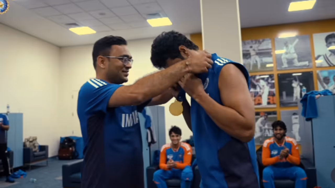 Shivam Dube Impact Player Medal