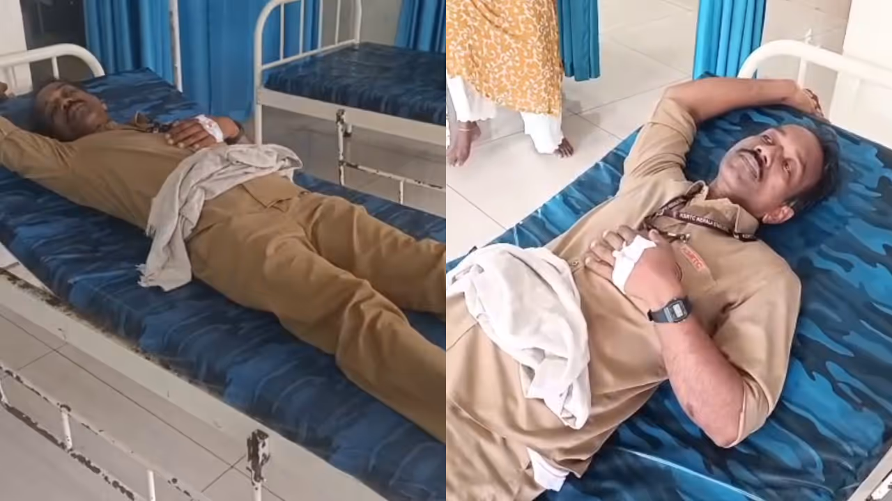 ksrtc driver collapsed