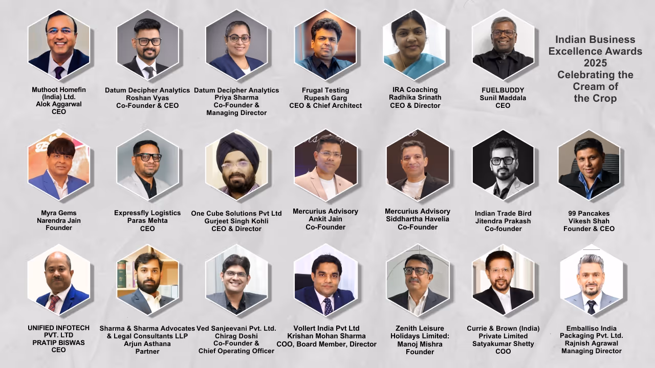 Indian Business Excellence Awards 2025 Celebrating the Cream of the Crop