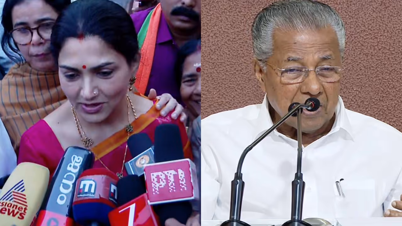 Khushbu, Pinarayi Vijayan