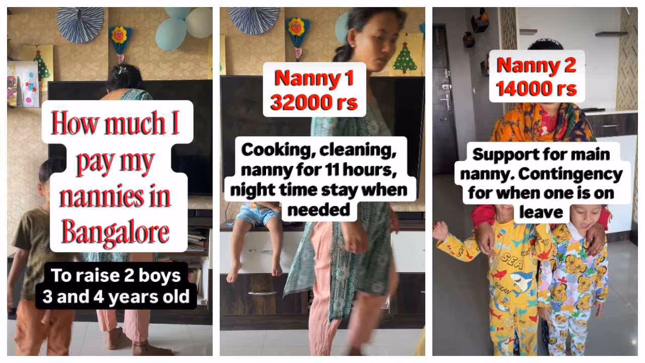 Rs 46000 per month for nannies Rs 46000 per month for nannies