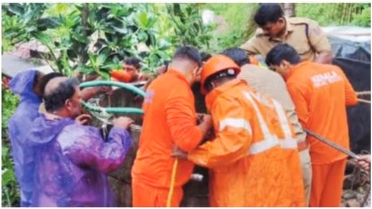 child rescued from well in Nilambur child rescued from well in Nilambur