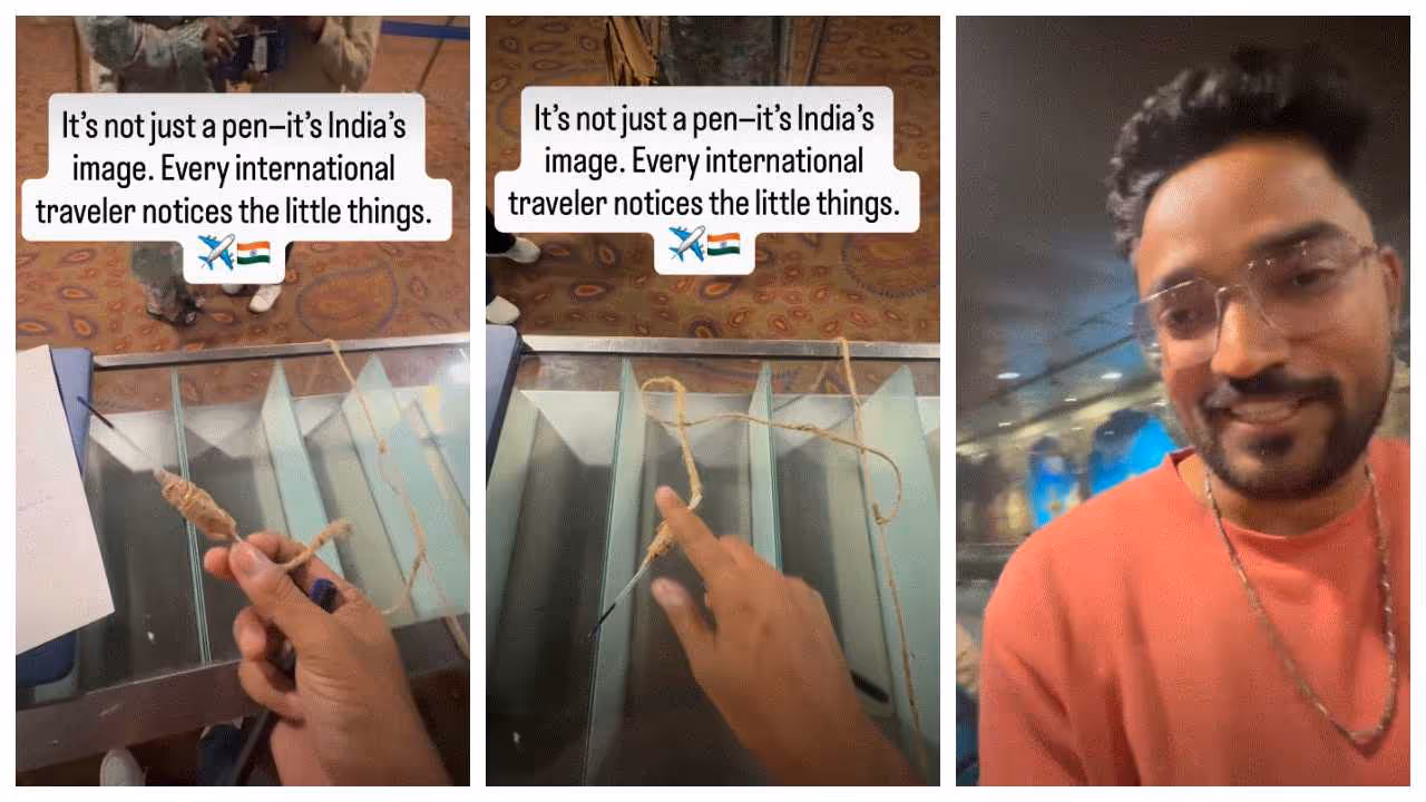 vlogger mocks Z Plus security for pen refills at Mumbai airport vlogger mocks Z Plus security for pen refills at Mumbai airport