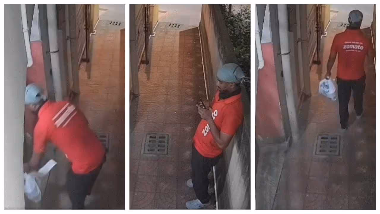 Zomato delivery agent took away food Zomato delivery agent took away food