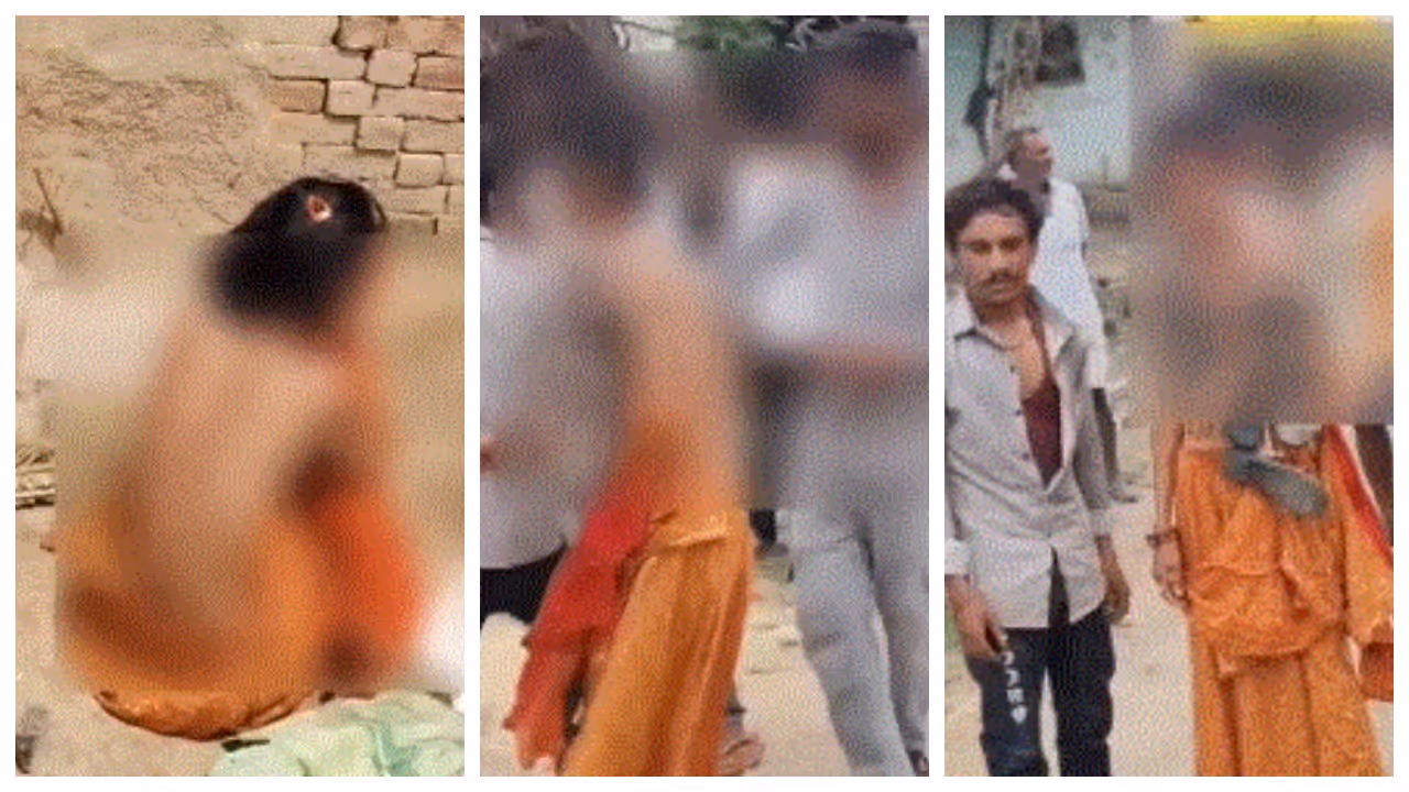 woman was half naked at Ujjaini woman was half naked at Ujjaini