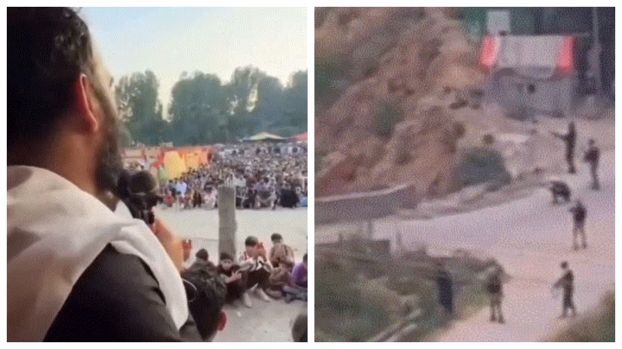 Pakistan Army firing in Pak occupied Kashmir Pakistan Army firing in Pak occupied Kashmir