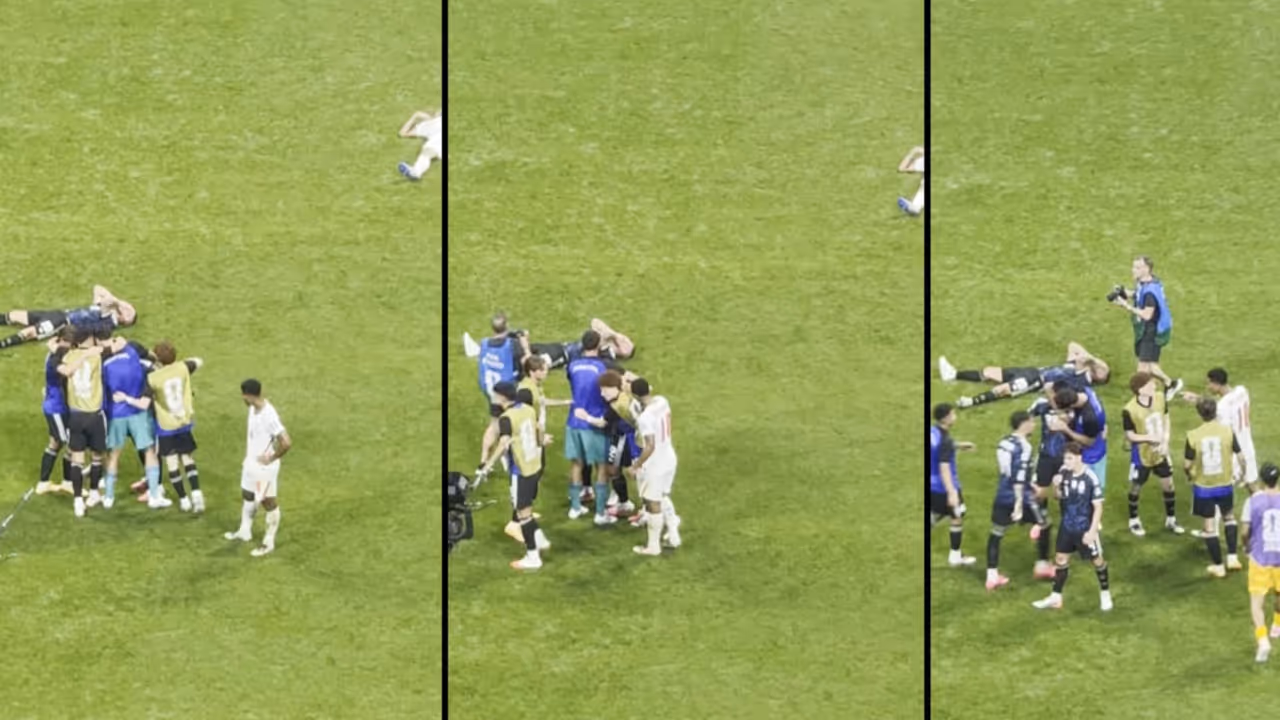 Jude Bellingham Slaps Valentin Barco Jude Bellingham Slaps Valentin Barco