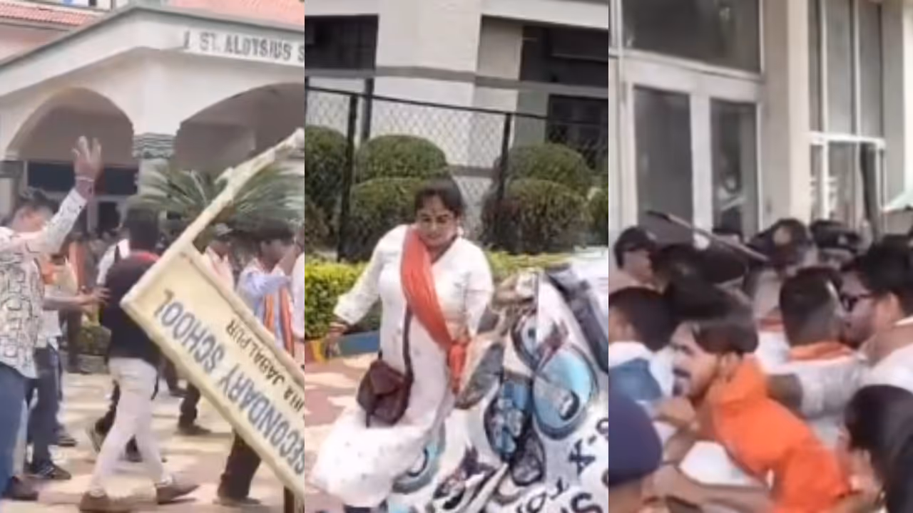 jabalpur school vandalized jabalpur school vandalized
