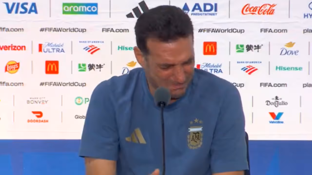 Lionel Scaloni in Tears Lionel Scaloni in Tears