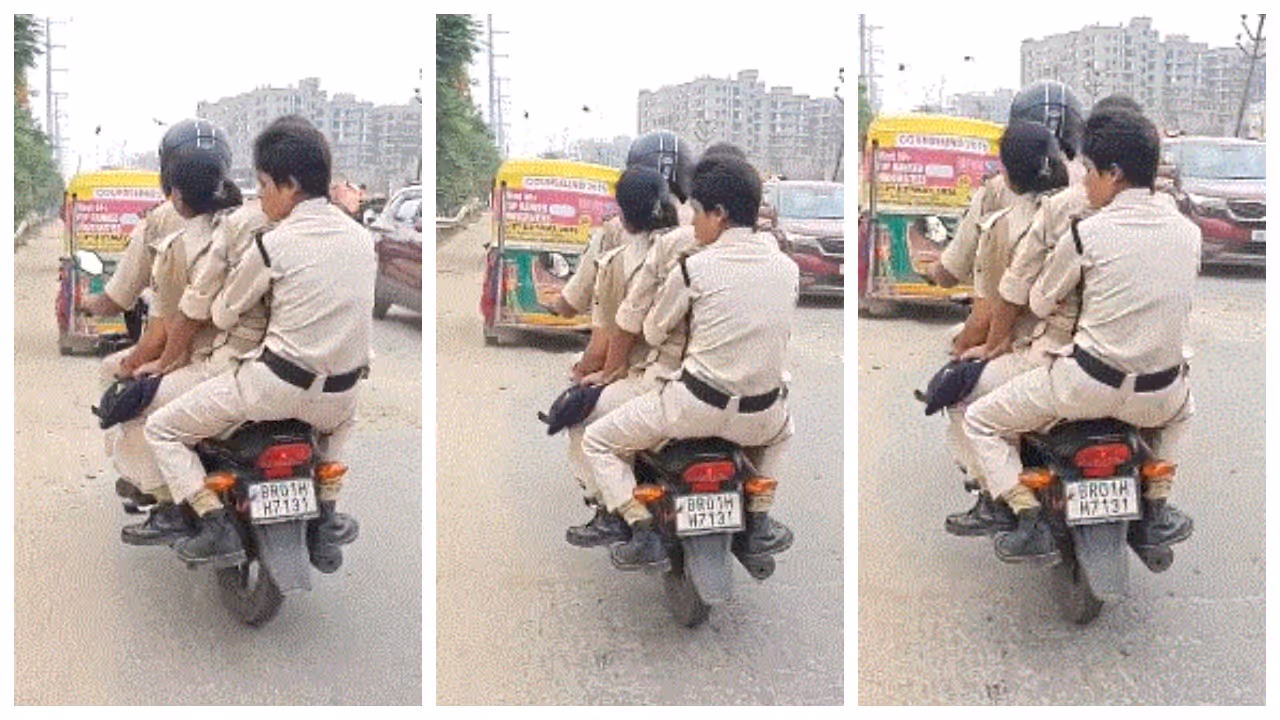 Traffic violation by Bihar Police Traffic violation by Bihar Police