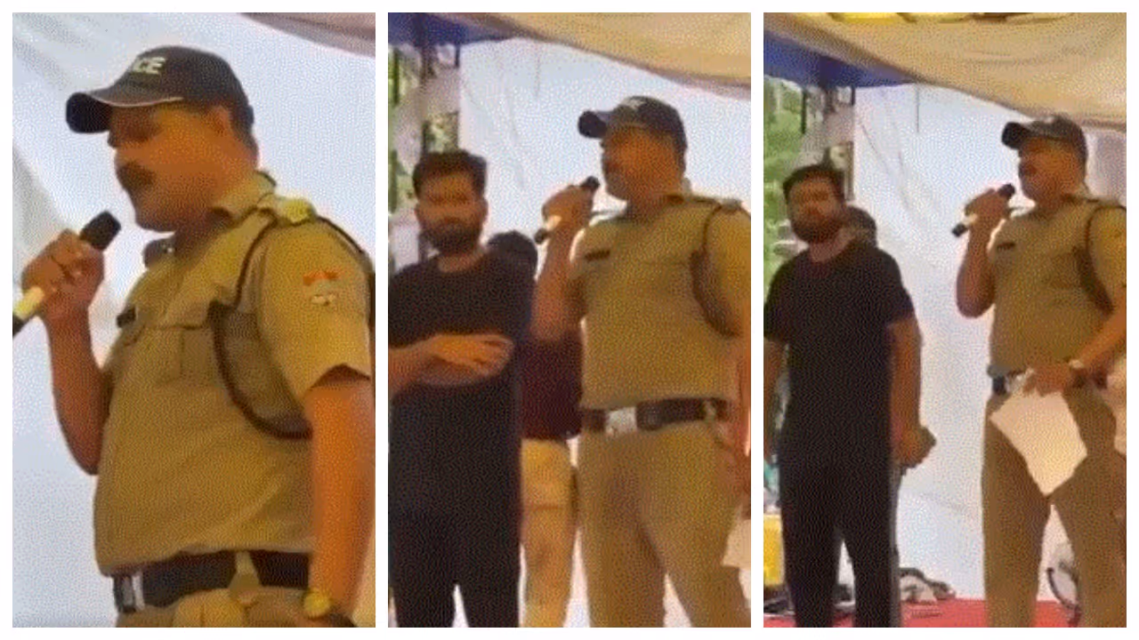 Police constable announces resignation during Jantar Mantar protest Police constable announces resignation during Jantar Mantar protest