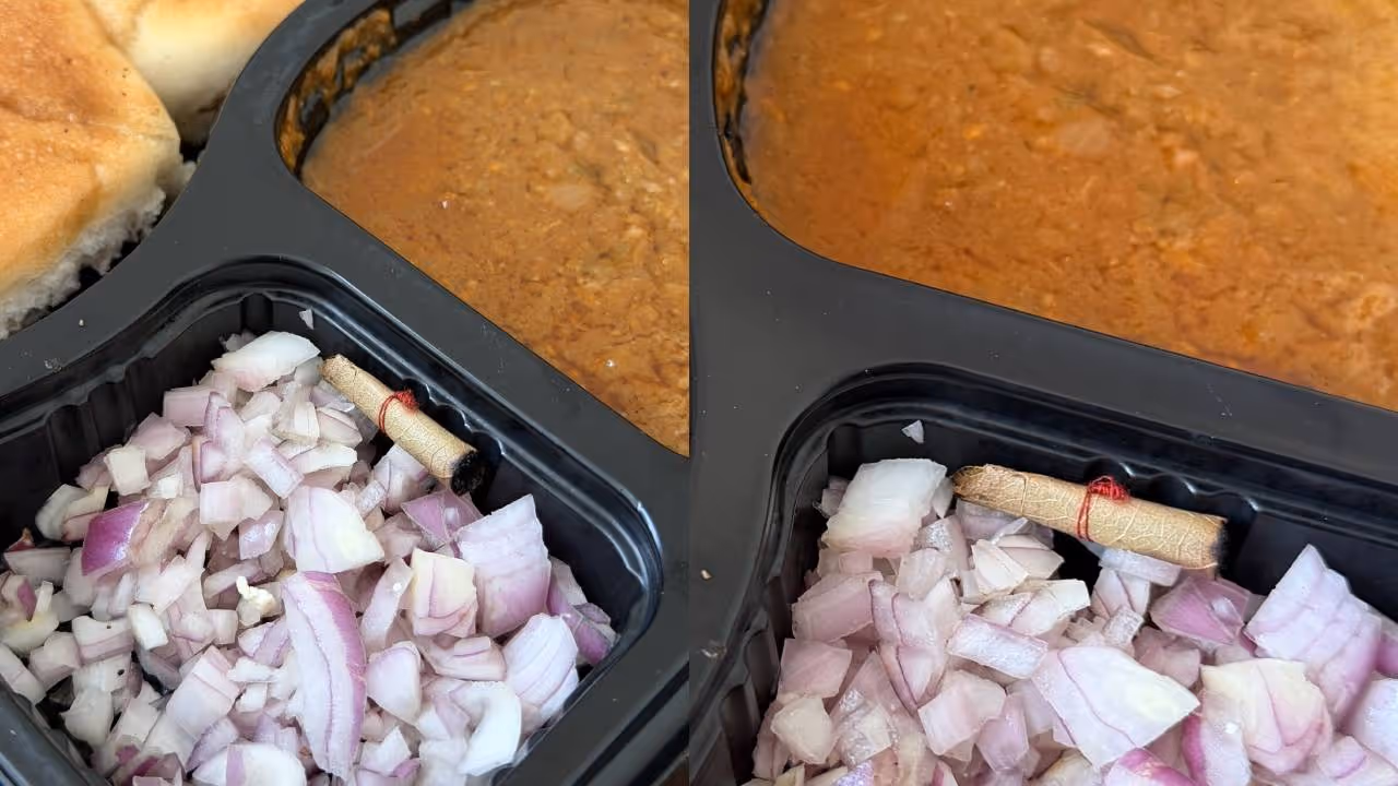 beedi in Zomato pav bhaji beedi in Zomato pav bhaji