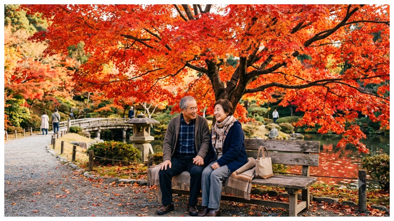 Old couple in japan Old couple in japan