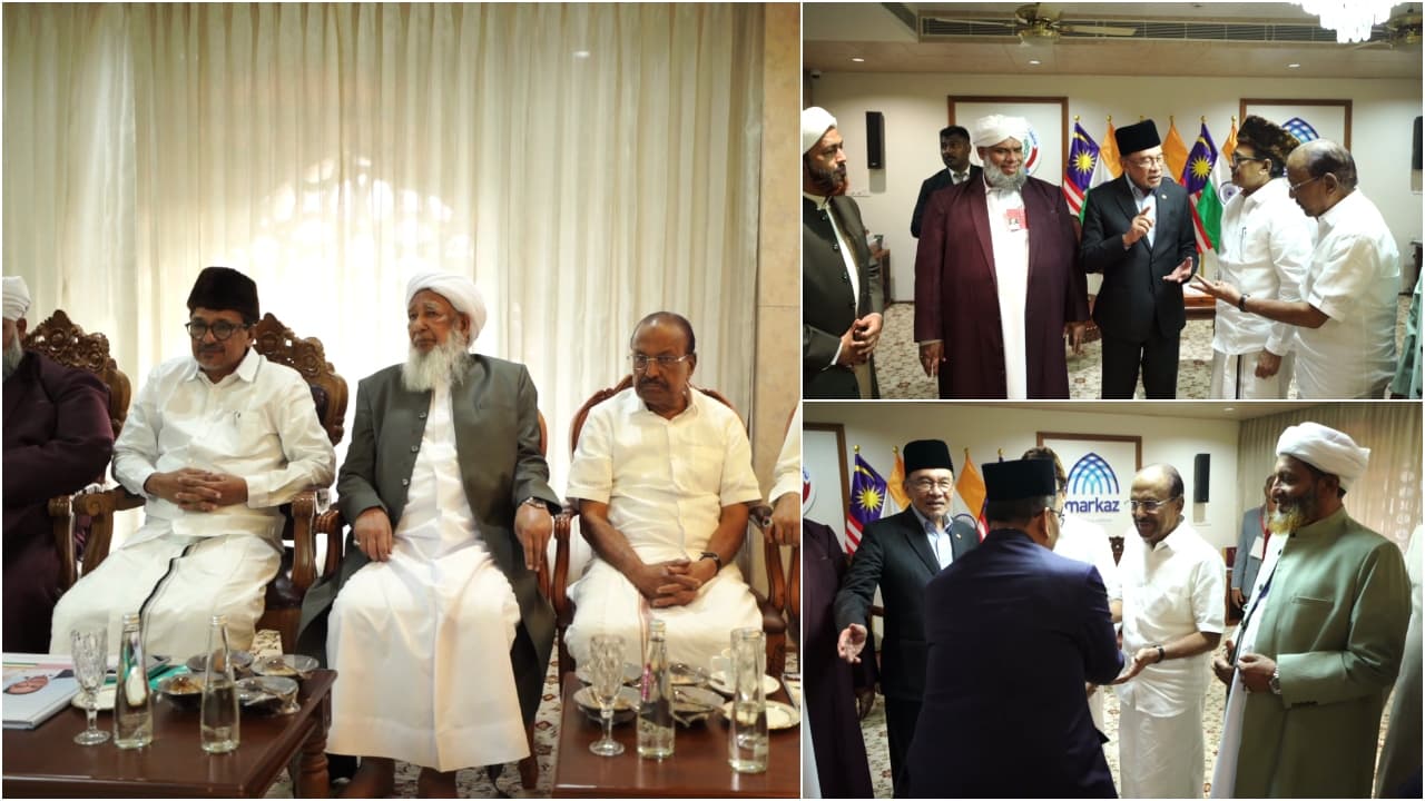 sadiqali thangal visits markaz sadiqali thangal visits markaz