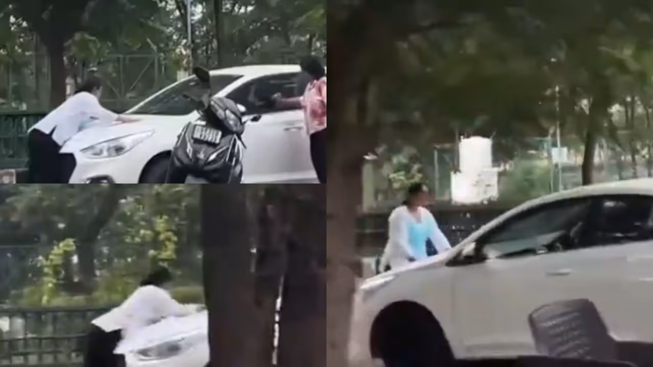 lucknow woman confronts boyfriend car lucknow woman confronts boyfriend car