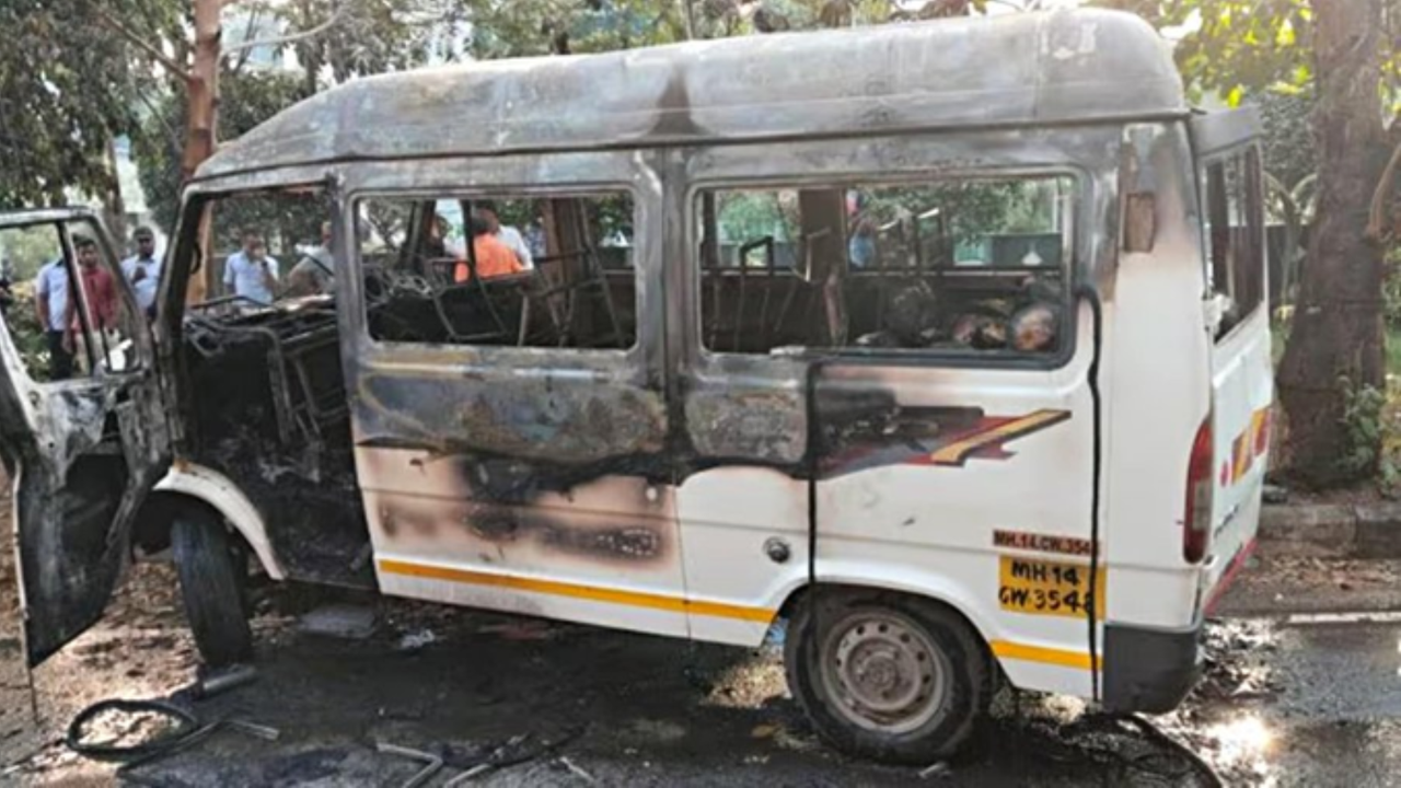 Pune Bus Fire Pune Bus Fire