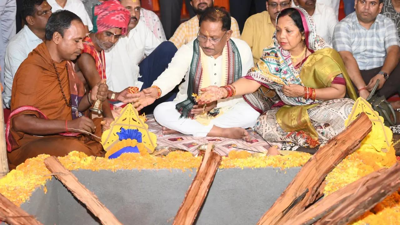 Vishnu Deo Sai participated in the Prana Pratishtha program of Lord Jagannath Temple Vishnu Deo Sai participated in the Prana Pratishtha program of Lord Jagannath Temple