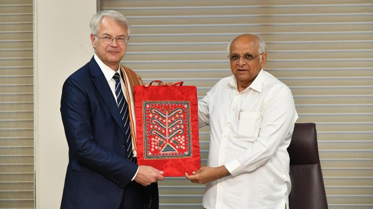 Bhupendra Patel meet Finland Ambassador Kimmo Lahdevirta Bhupendra Patel meet Finland Ambassador Kimmo Lahdevirta