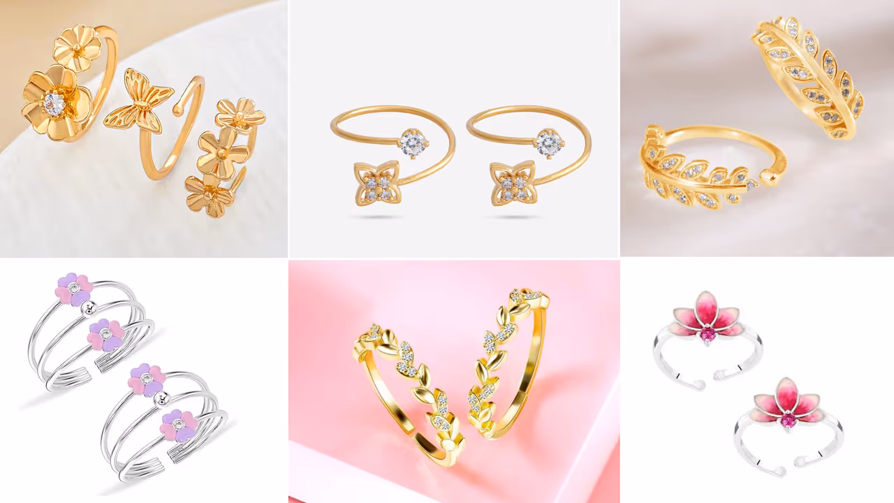 Silver toe ring design Fancy bichhiya ideas under rs 500 for new brides