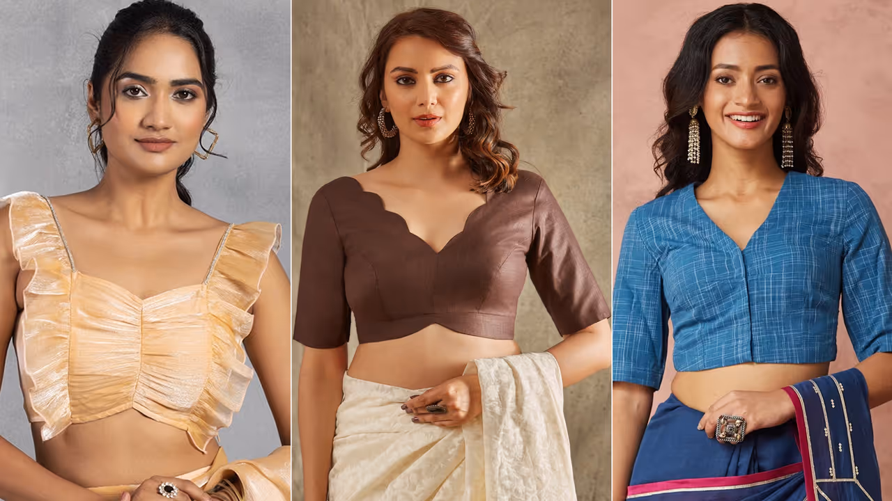 Plain Blouse Designs front and back Latest Ideas 2025