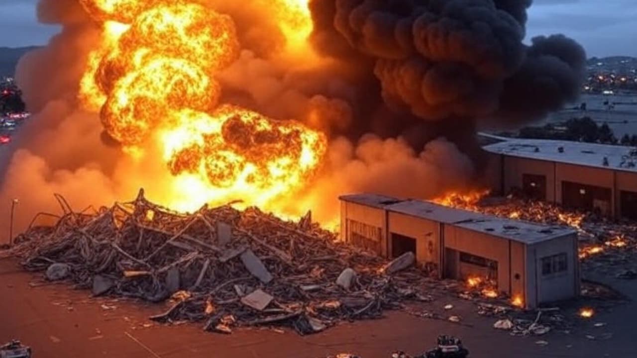 कैलिफोर्निया की पटाखा फैक्ट्री में धमाका कैलिफोर्निया की पटाखा फैक्ट्री में धमाका