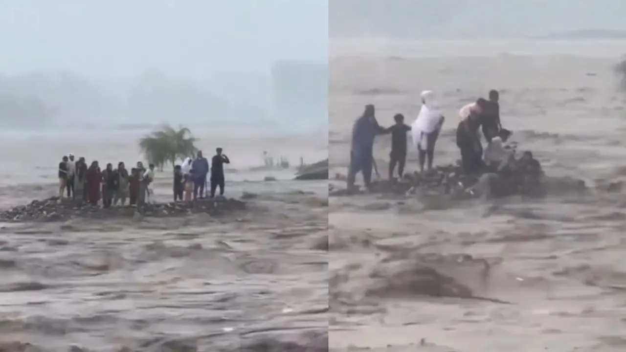 Pakistani family swept in flood Pakistani family swept in flood