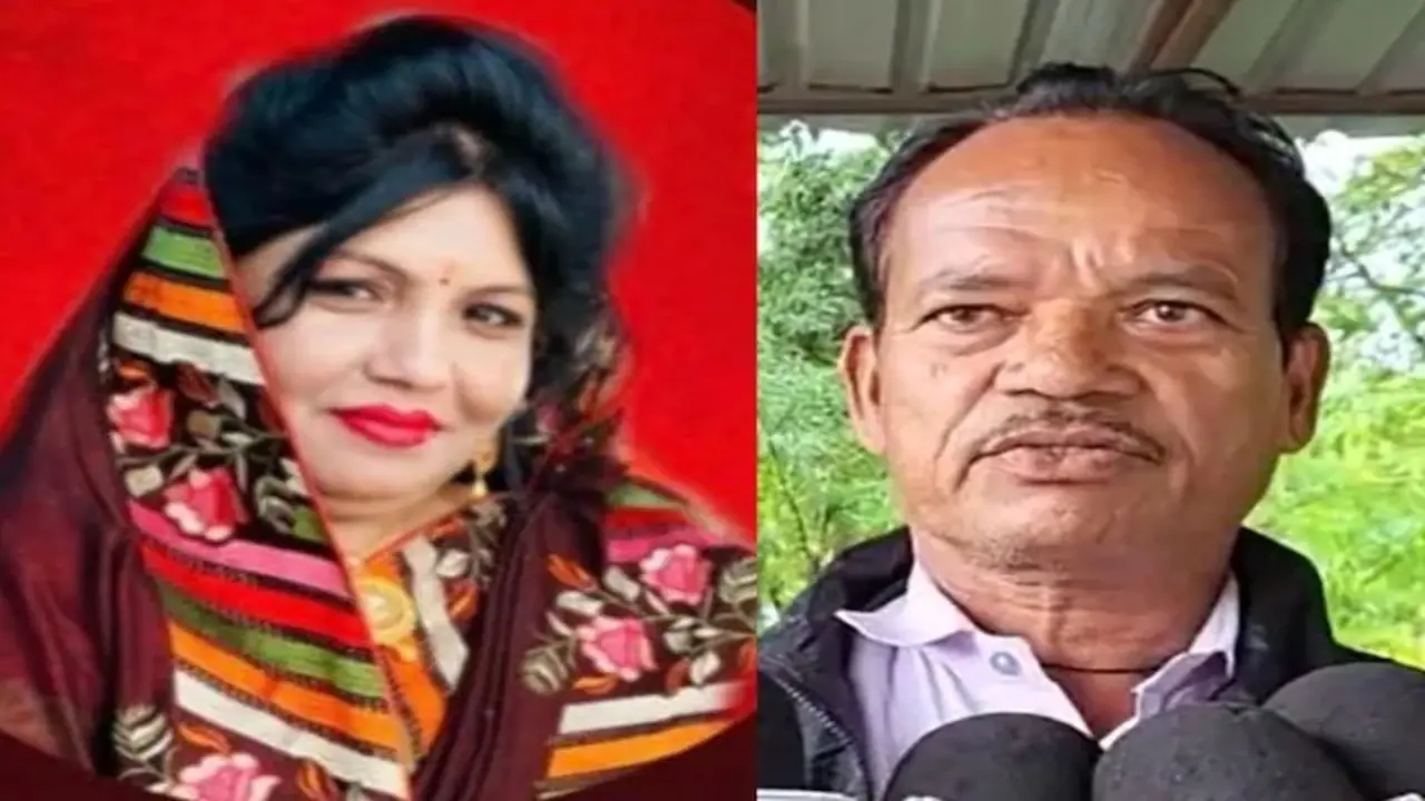 Former Madhya Pradesh BJP MLA Sona Bai Ahirwal and her husband Sevak Ram