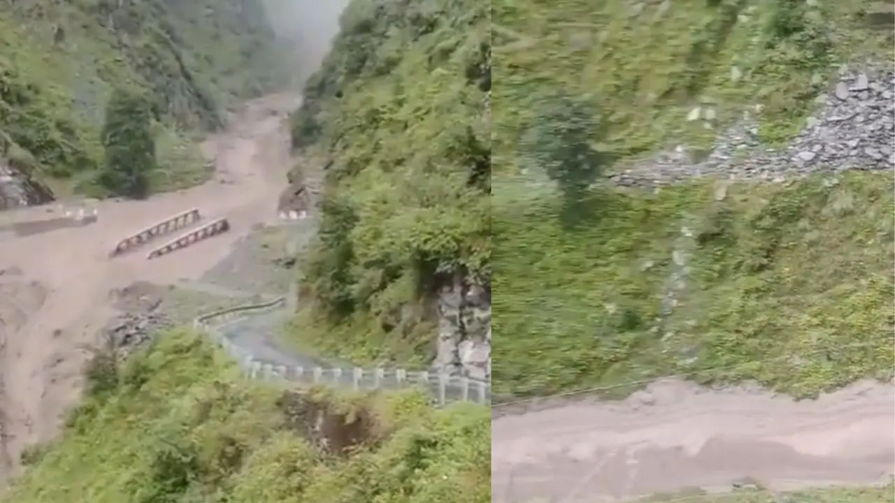 दो जगह बादल फटने की घटनाएं सामने आई 