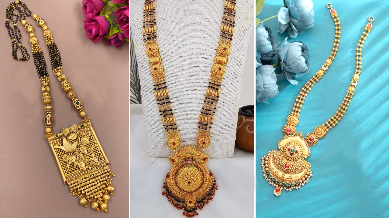 Long Mangalsutra Gold Designs Latest for Ethnic outfits