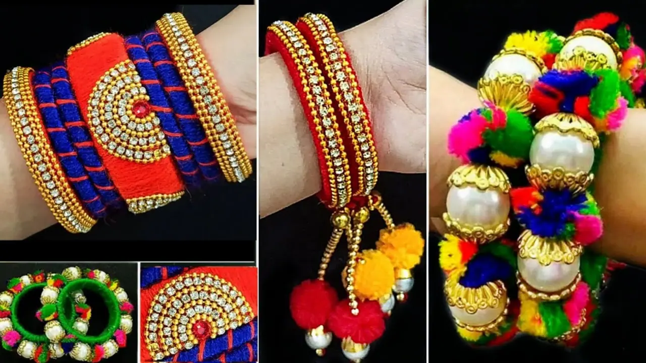 Old Bangles Convert into Silk Thread Bangles DIY Jewelry Old Bangles Convert into Silk Thread Bangles DIY Jewelry