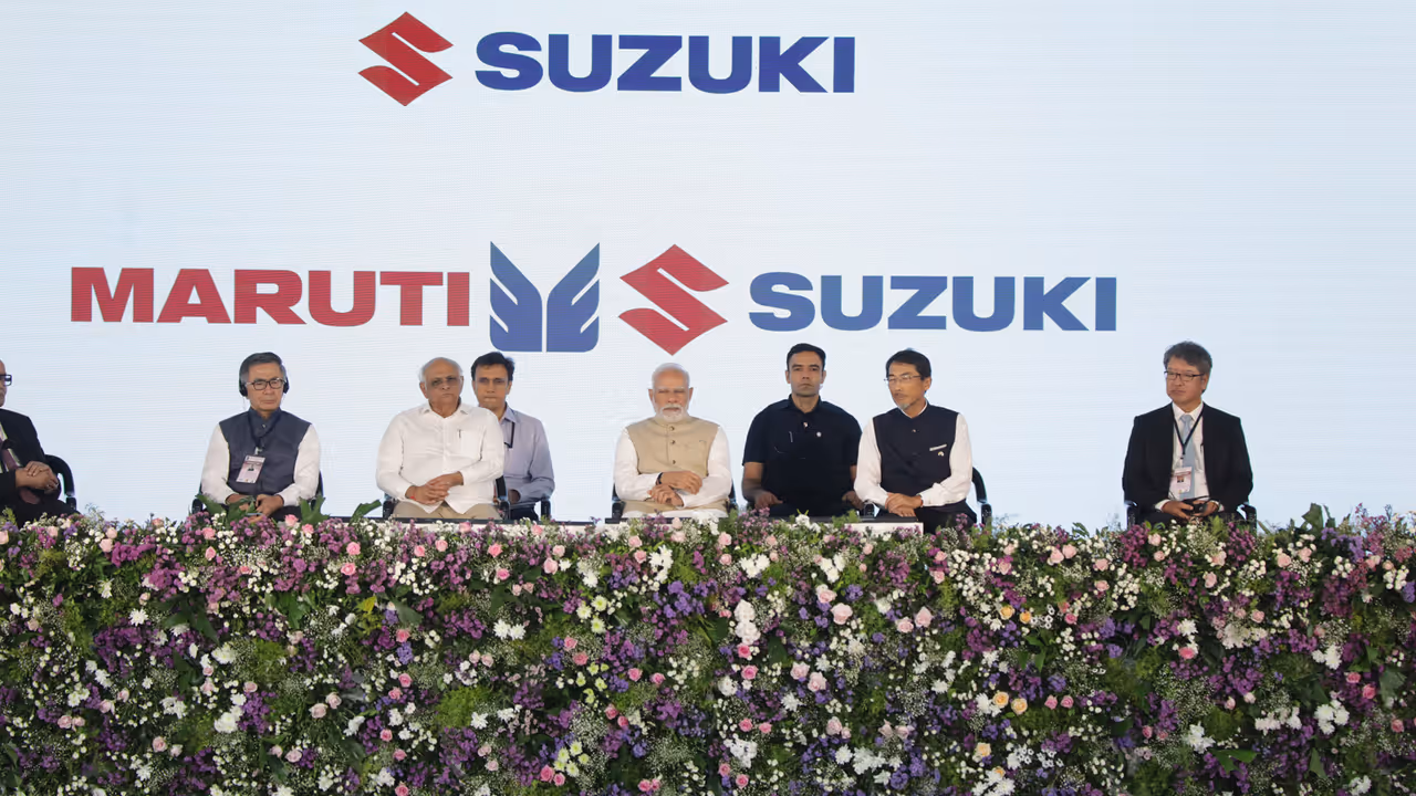 pm modi inaugurate maruti suzuki electric car battery plant gujarat