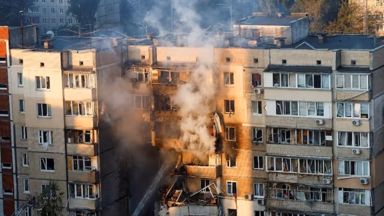 Russia Attack Kyiv Cabinet Building Russia Attack Kyiv Cabinet Building