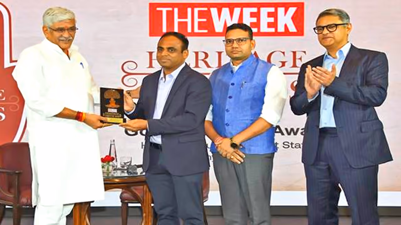 The Week Heritage Awards 2025 MP Tourism won Golden Banyan Award