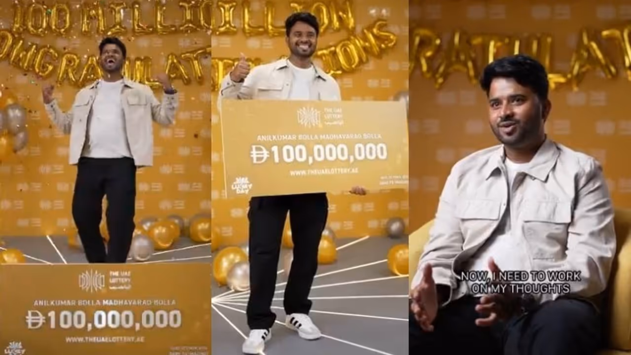 indian man wins uae lottery 240 crore mothers birthday indian man wins uae lottery 240 crore mothers birthday