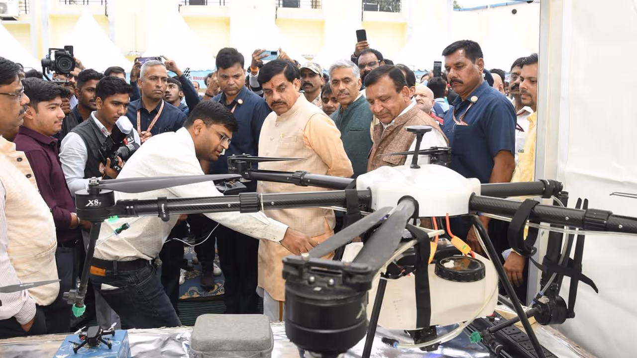 drone technology expo 2025 cm mohan yadav madhya pradesh