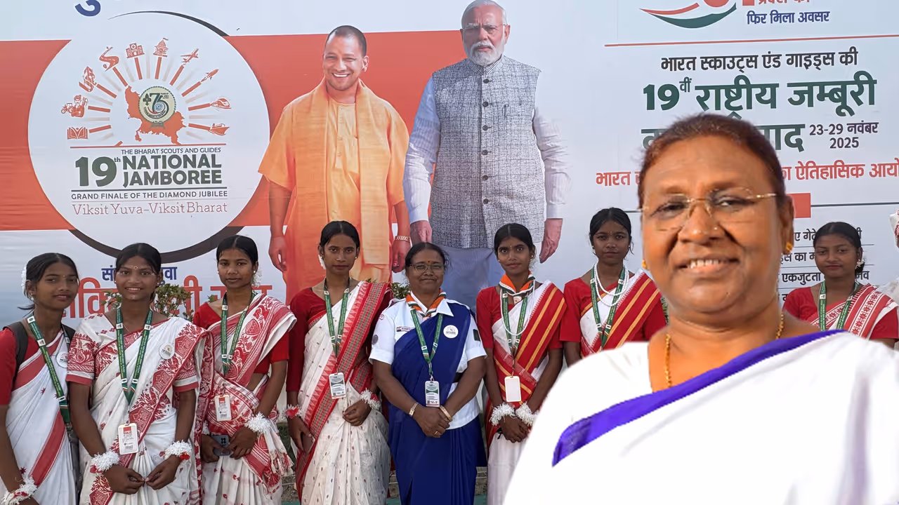 19th national jamboree closing ceremony lucknow president Droupadi Murmu